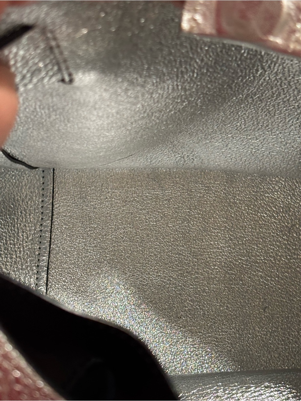 STUART WEITZMAN BLACK LEATHER SHOULDER BAG WITH POUCH - Picture 7 of 8